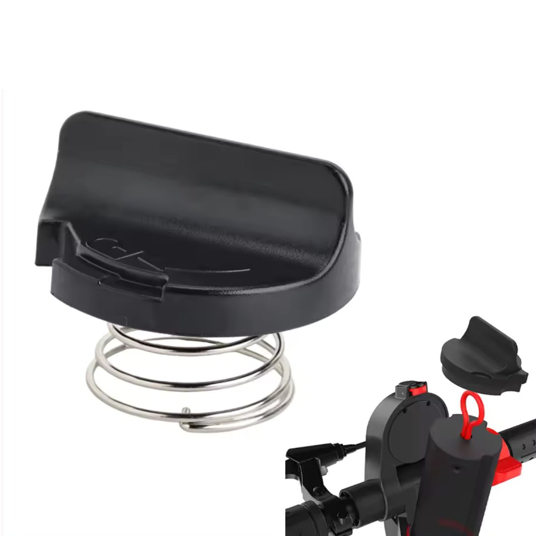 Batterilock till HX X7 elscooter med inbyggd fjäder – originaldel från Ecodrift