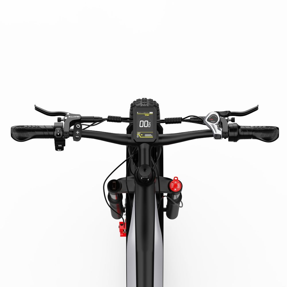 Duotts F26 Pro – styre med display och bromshandtag