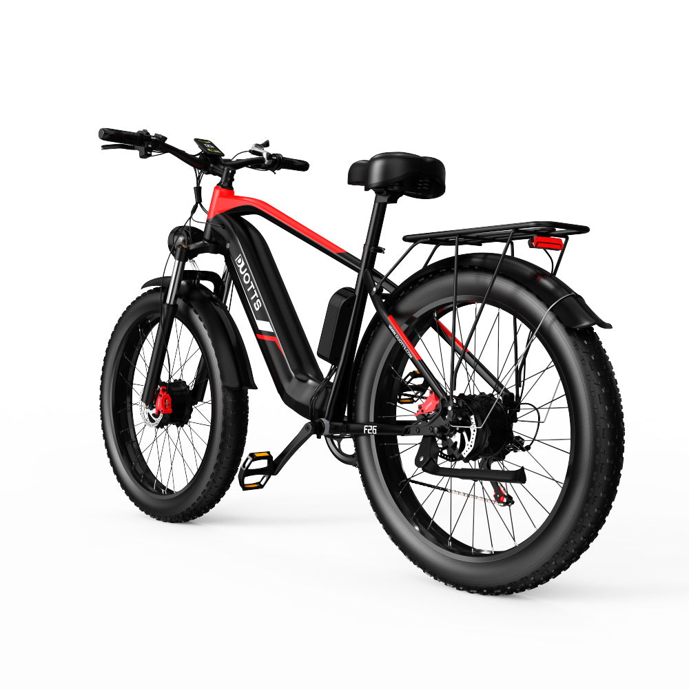 Duotts F26 Pro – elcykel sedd snett bakifrån