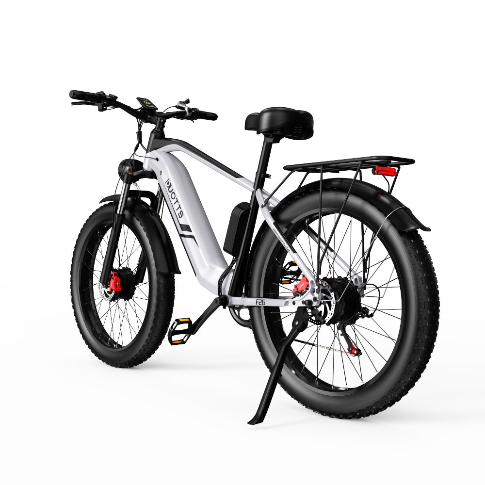 Duotts F26 Pro – elcykel sedd snett bakifrån