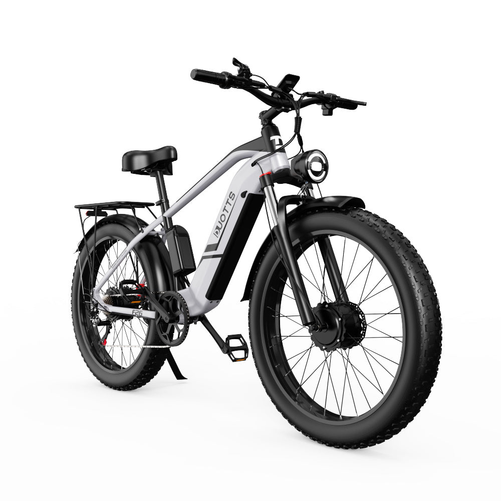 Duotts F26 Pro – elcykel sedd snett framifrån