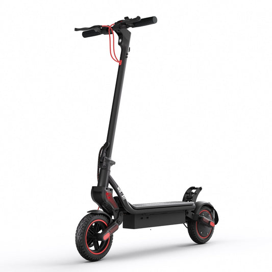 iScooter W8 elscooter framifrån – kraftfull elskoter med 500W motor och off-road-däck