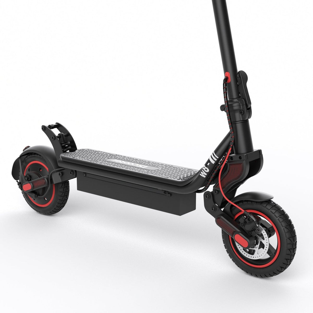 Hopfälld iScooter W8 elscooter – stark bakhjulsdrift och skivbroms