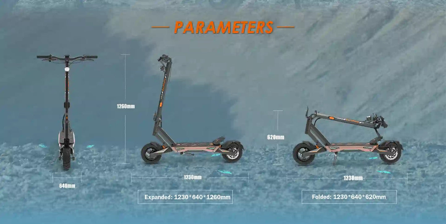KuKirin T3 Elscooter - produktbild 60 - EcoDrift elscooter