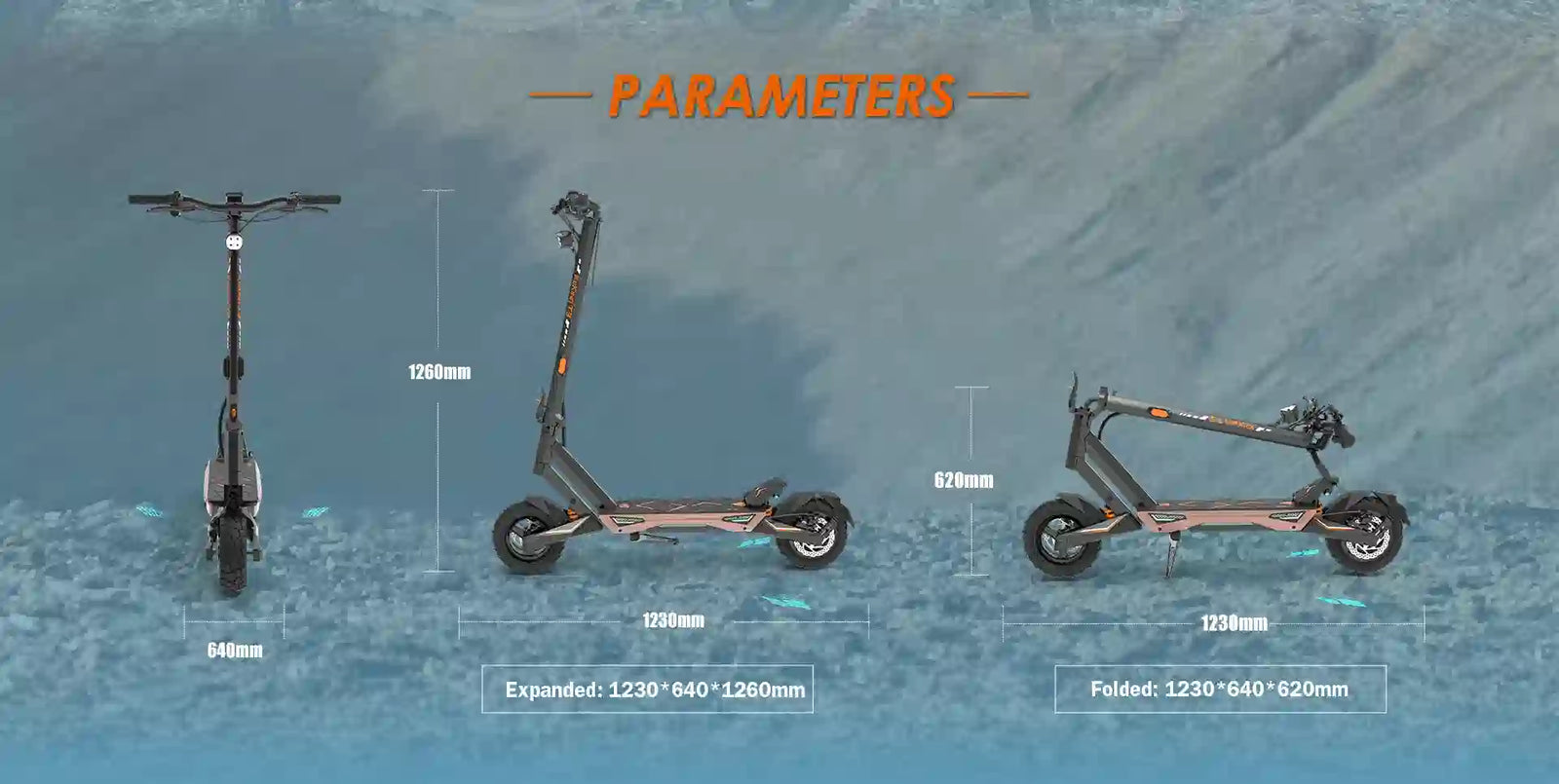 KuKirin T3 Elscooter - produktbild 60 - EcoDrift elscooter